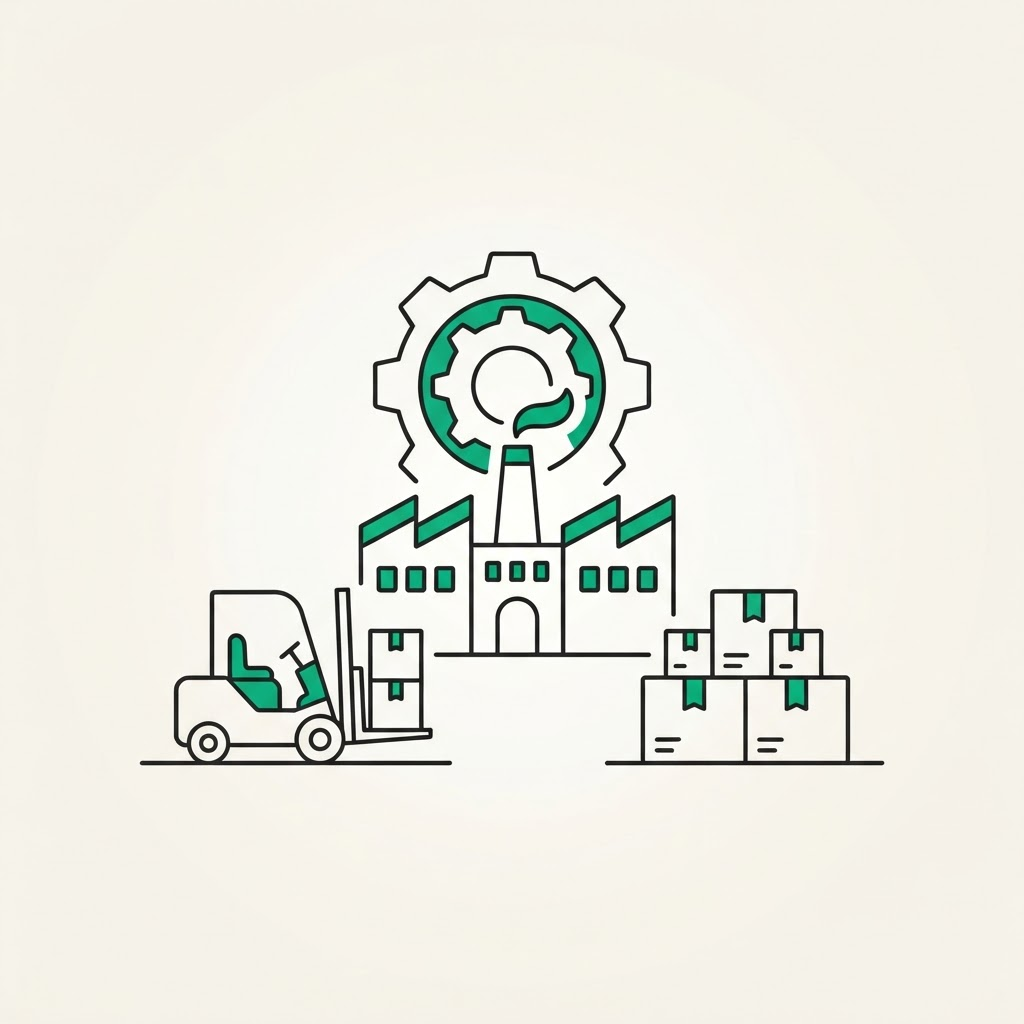 Commercial & Industrial Equipment ecommerce illustration
