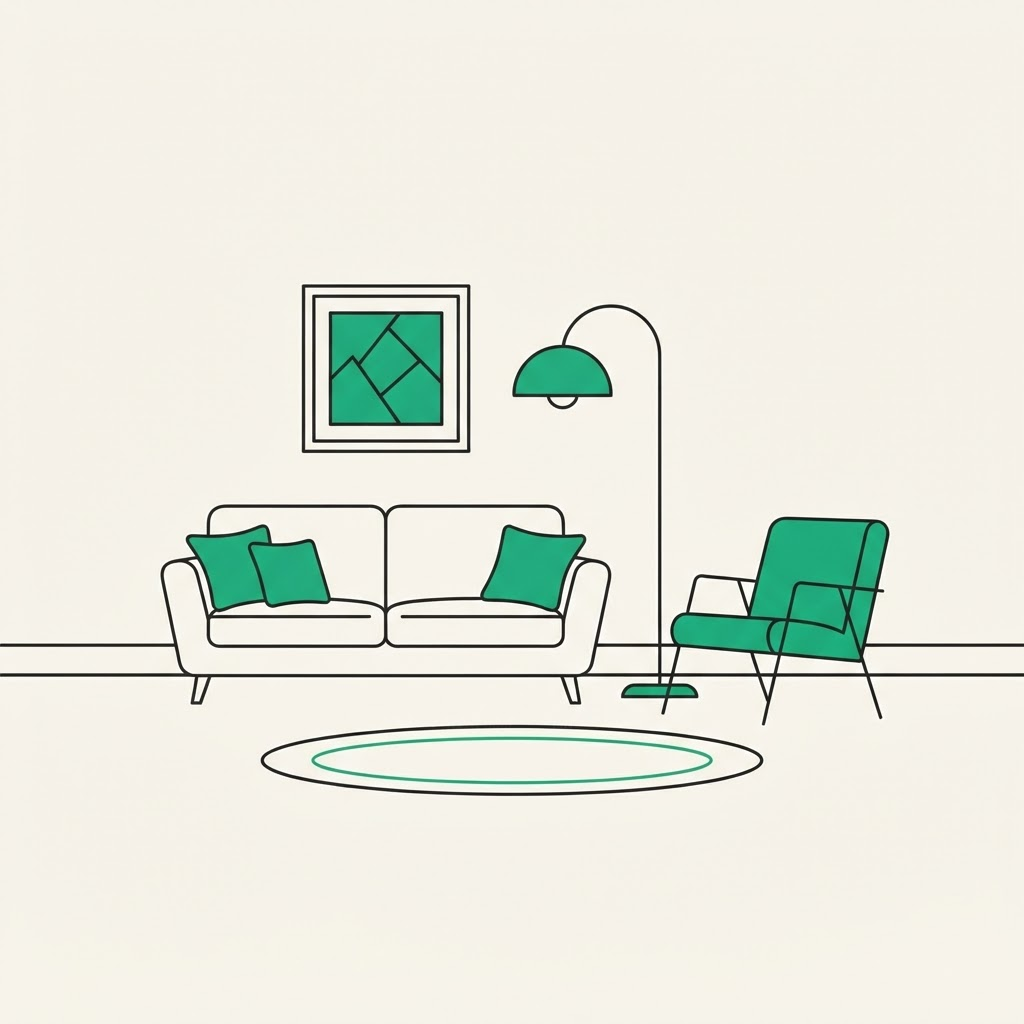 Furniture & Interior Design ecommerce illustration