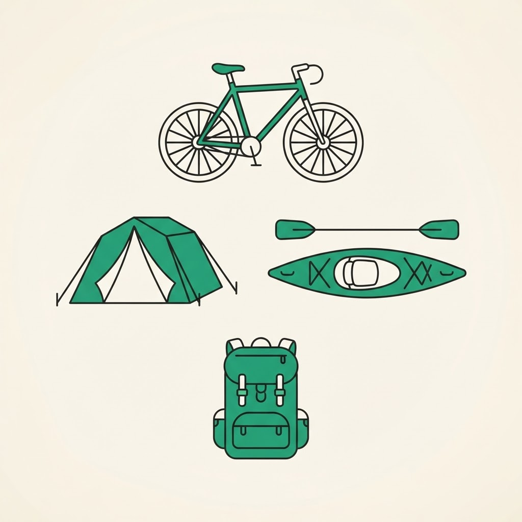 Recreation & Adventure ecommerce illustration
