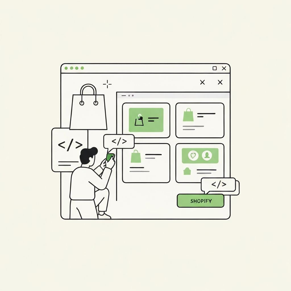 Shopify Web Development illustration